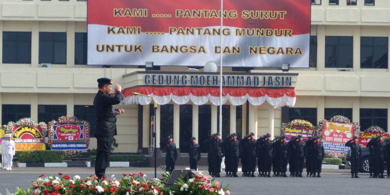 Kapolri Jenderal Tito Karnavian menjadi Inspektur Upacara HUT Brimob yang dihadiri Panglima TNI.