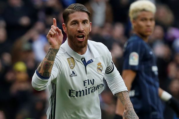 Real-Madrids-Sergio-Ramos-celebrates-his-goal-against-Malaga