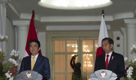 Presiden Jokowi dan PM Jepang