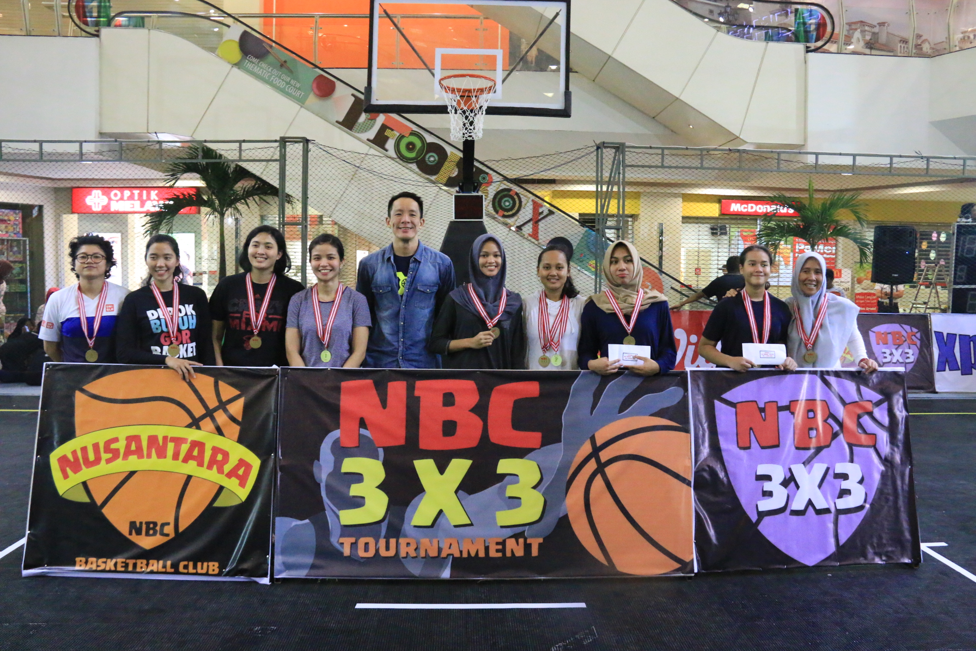 Inilah pemenang turnamen basket 3x3 NBC Depok putri.