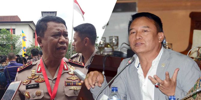 Pasangan Calon Gubernur dan  Wakil Gubernur Jawa Barat yang diusung PDIP TB Hasanudin (kanan) dan Anton Charliyan.